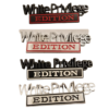 White privilege car badges